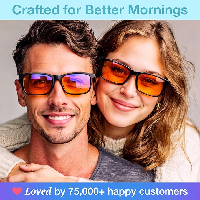 +1.0 +1.5 +2.0 +2.5 Orange Blue Light Blocking Reading Glasses for Better Sleep - Migraine Glasses for Women & Men