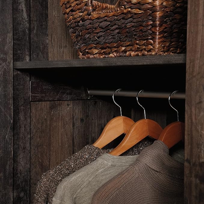 Sauder Miscellaneous Storage Wardrobe/Storage Cabinet/Pantry Cabinet, Reclaimed Pine Finish