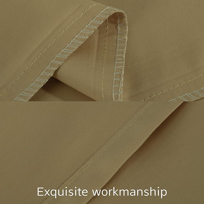NTBAY Egyptian Cotton Body Pillowcase - 500 Thread Count Cotton Body Pillow Cover - Soft and Breathable Envelope Closure Body Pillowcase for Adults, 20x54 Inches, Khaki