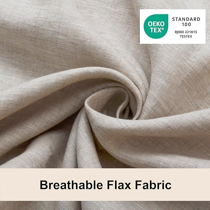CHUFFED 100% Pure French Linen Body Pillow Cover 1 Pack,20x54 Inches, Ultra Soft & Breathable,Stone Washed Cooling Flax Linen Pillow Case with Hidden Zipper Closure for Adults