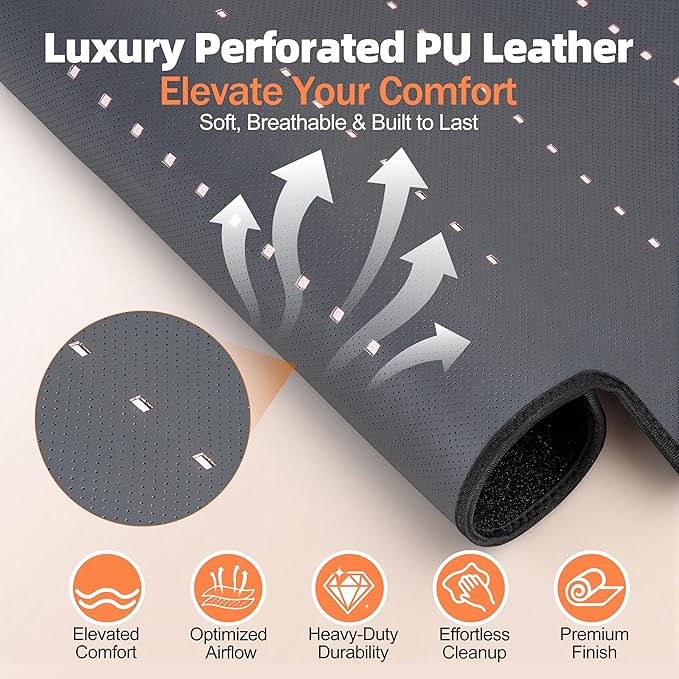 Red Light Therapy Mat for Full Body, 520 High-Density LEDs Infrared Light Pad with 5 Intensity Levels, 9 Auto-Shutoff Timer Setting, Handheld Controller, Gifts for Athletes, Office Workers, Women, Men
