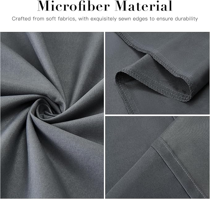DOWNSTORIA Body Pillow Pillowcase, Ultra Soft Microfiber Long Pillow Cover, Envelope Closure Large Pillow Cases 20x54 inch (Dark Gray)