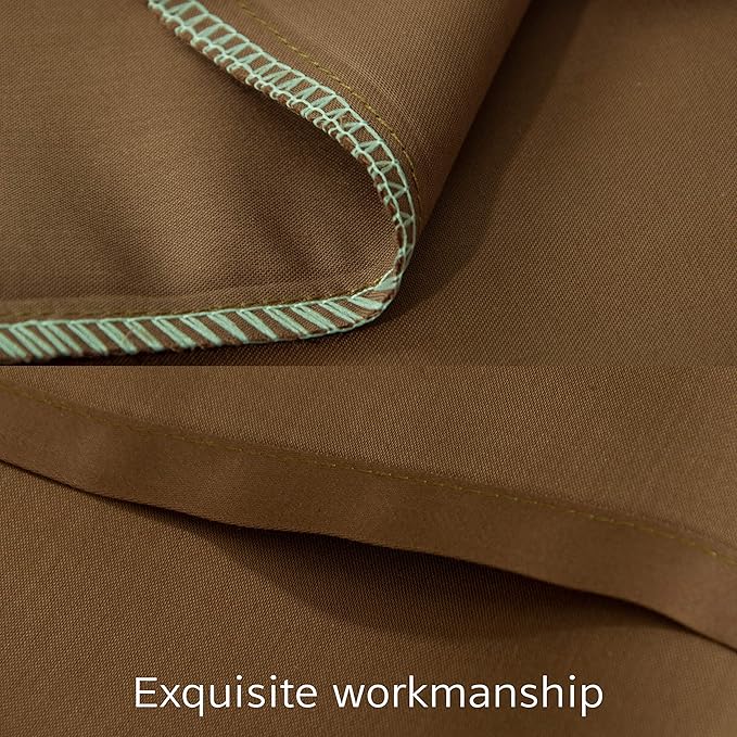 NTBAY Egyptian Cotton King Pillowcases - Set of 2, 500 Thread Count Cotton Pillowcases - Soft and Breathable Envelope Closure Pillow Cases - 20x36 Pillow Covers for Bed, Brown