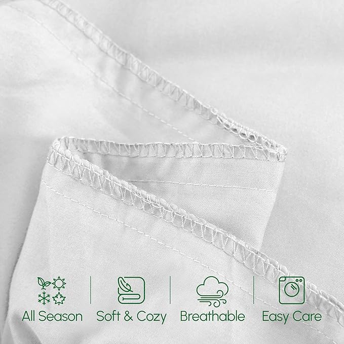 Elegant Comfort Luxury Ultra-Soft 1-Piece Body Pillowcase - 1500 Premium Hotel Quality Microfiber Double Brushed - Wrinkle Resistant, Body Pillowcase Size, White
