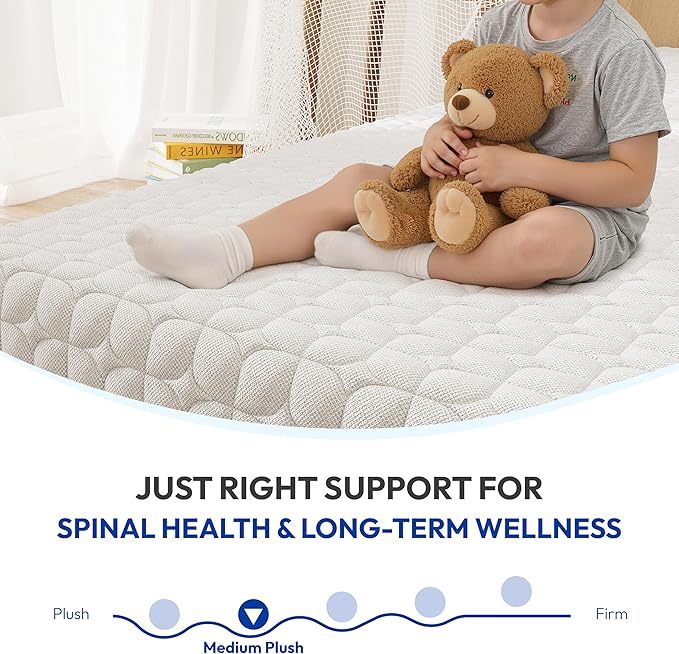 Gelsea 8 Inch Twin Mattress, Medium Plush Gel Memory Foam Mattress in a Box, Pressure Relief, Balanced Softness & Support, CertiPUR-US Certified, Fiberglass Free