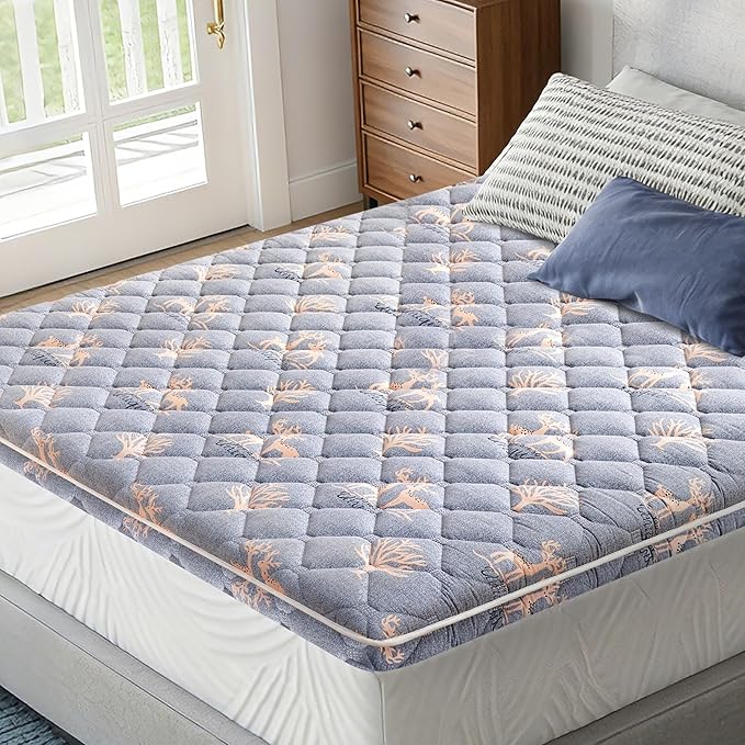 Lillibearas Premium Foam Twin Mattress Topper -Thick 9-Layer Modern Comfort Topper, 60-mil Foam-Back Pain Relief & Comfort Support, Breathable & Hypoallergenic