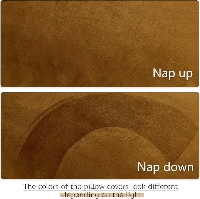 StangH Luxury Bed Body Pillowcase, Gold Brown polyester Retro Decor for Living Room Couch Sofa, Large Body Pillow Cover for Pregnancy, 20 x 54-inch, 1 Piece