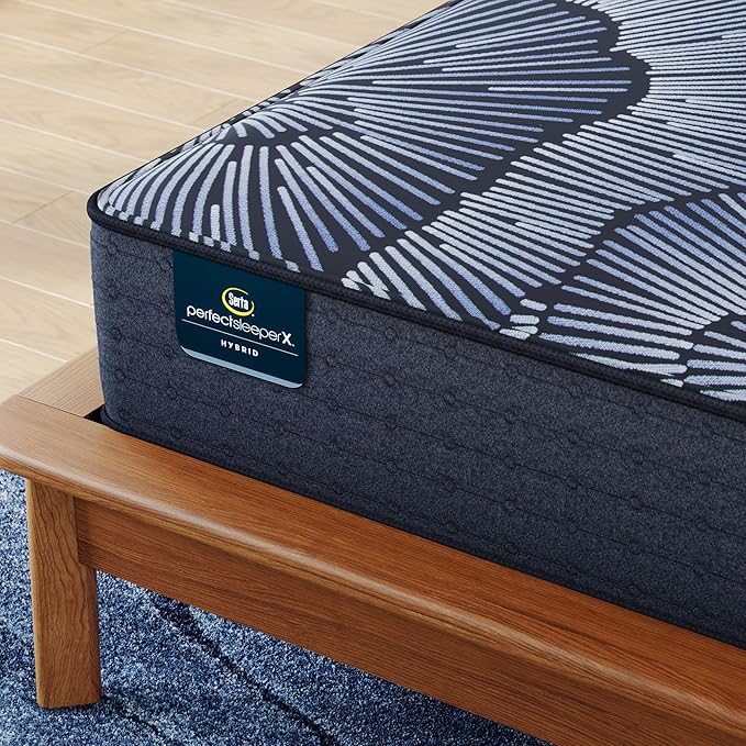 Serta Perfect Sleeper X - Kendall 13" Medium Queen Hybrid Mattress - 5 Support Zones and Cooling Tech for a Restorative Sleep - 100 Night Trial, CertiPUR-US Certified