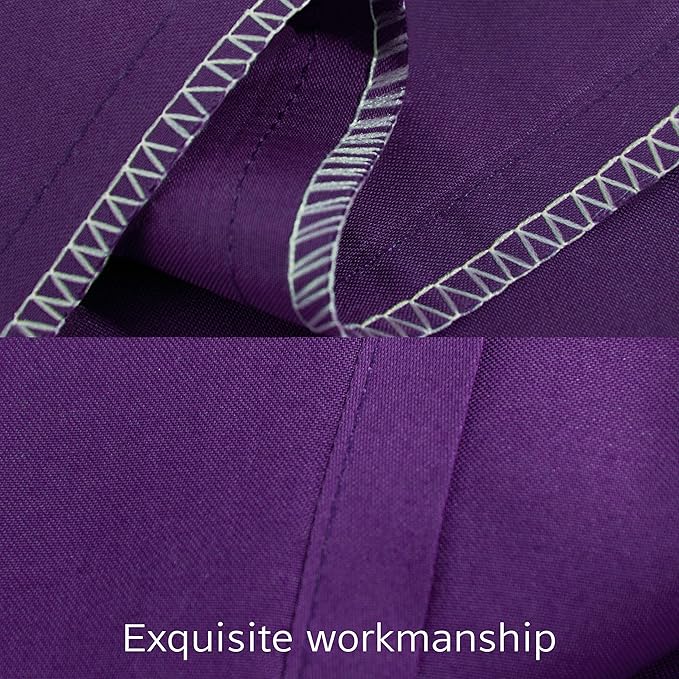 NTBAY Egyptian Cotton Body Pillowcase - 500 Thread Count Cotton Body Pillow Cover - Soft and Breathable Envelope Closure Body Pillowcase for Adults, 20x54 Inches, Purple