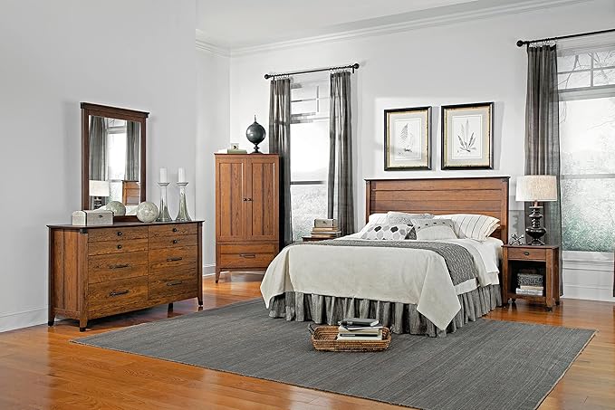 Sauder Carson Forge Armoire, Washington Cherry finish