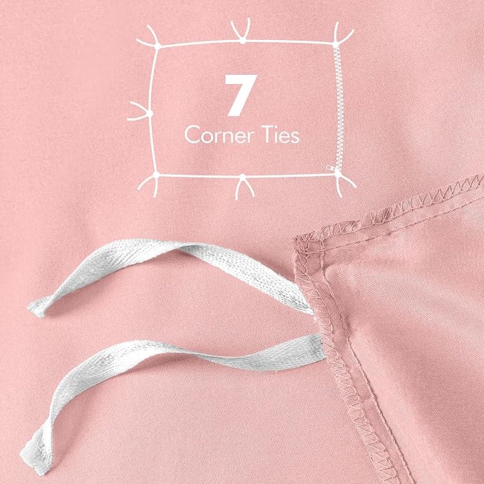 Utopia Bedding Duvet Cover Queen Size - 3 Piece with Zipper Closure - 1 Comforter Cover 90X90 Inches & 2 Pillow Shams 20X26 Inches (Pink) Comforter Not Included