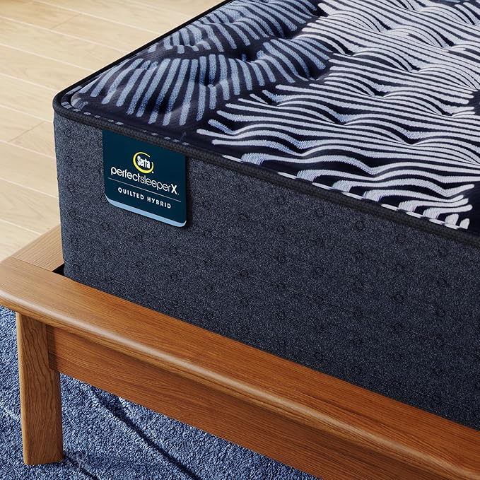 Serta Perfect Sleeper X - Max 14.25" Medium King Quilted Hybrid Mattress - 5 Support Zones and Cooling Tech for a Restorative Sleep - 100 Night Trial, CertiPUR-US Certified