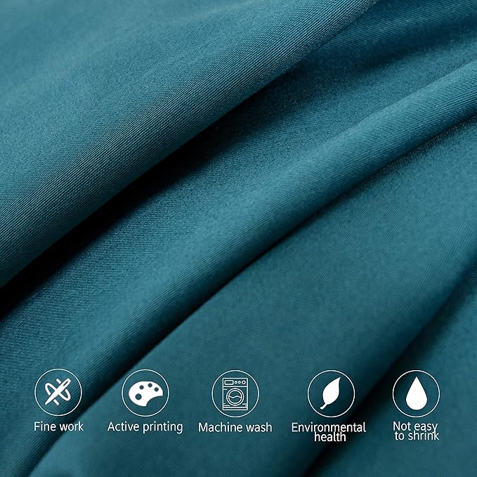 NTBAY Egyptian Cotton Body Pillowcase - 500 Thread Count Cotton Body Pillow Cover - Soft and Breathable Envelope Closure Body Pillowcase for Adults, 20x54 Inches, Slate Blue