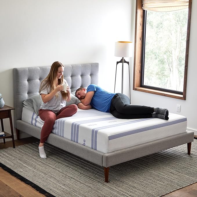 Vibe 12-Inch Gel Memory Foam Mattress - Cooling Gel - Pressure-Relieving Support - Medium-Firm Feel - CertiPUR-US Certified - Bed-in-a-Box - Twin XL Size