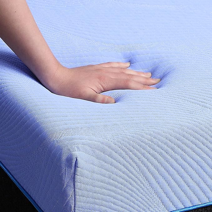 Bridgevine Home 12 inch Refresh Split Flex Memory Foam Hybrid Mattress and Adjustable Base Bundle, Queen Size