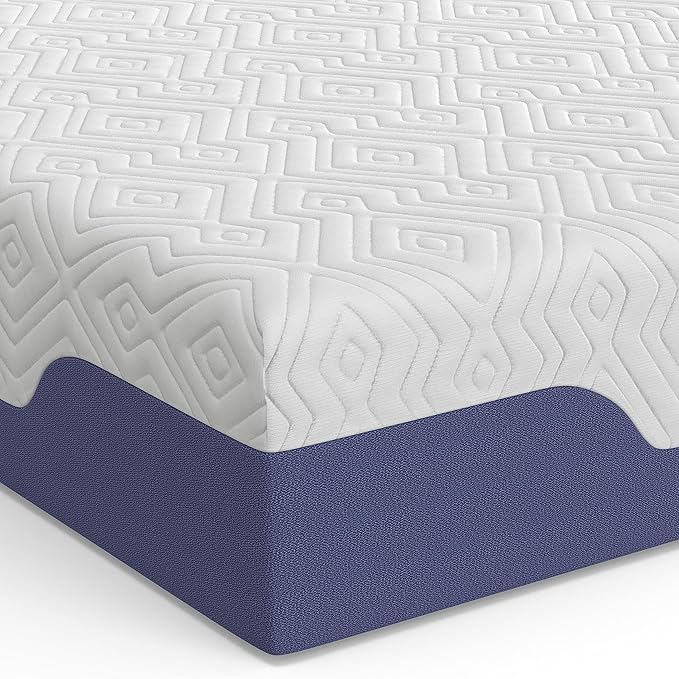 Vibe Supreme Cooling Hybrid Mattress, Innerspring and Gel Memory Foam Mattress, Fiberglass Free, 10-Inch Bed in a Box, California King