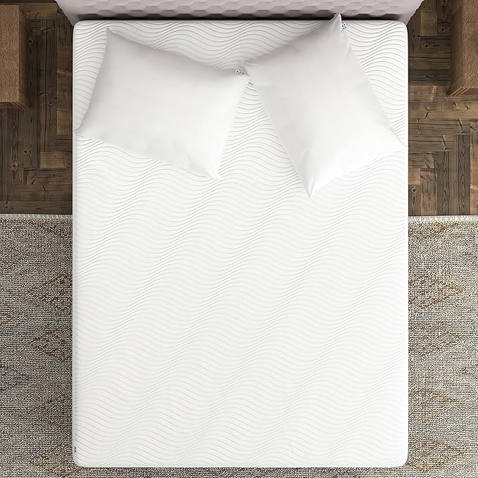 Sealy Complete Protection Waterproof Stain Protection Soft Comfort Top PerfectGrip Stretch Sidewalls Machine Washable Fitted Mattress Protector, Twin Size, White