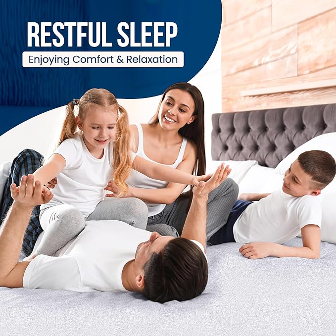Utopia Bedding Waterproof Mattress Protector Super Queen Size, Premium 200 GSM Terry Mattress Cover, Soft & Breathable Bed Cover, Fitted Sheet Style with Stretchable Deep Pockets 17" (White)