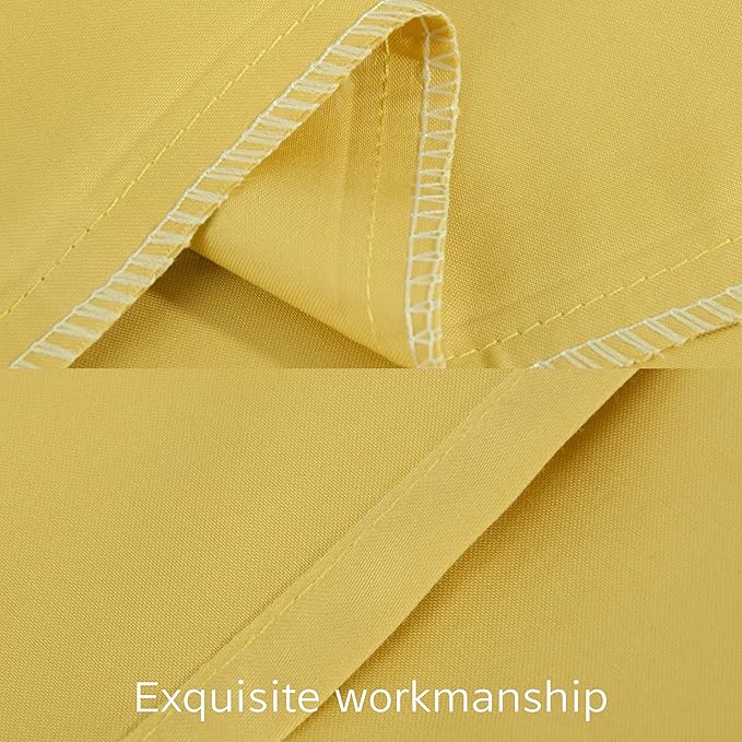 NTBAY Egyptian Cotton Queen Pillowcases - Set of 2, 500 Thread Count Cotton Pillowcases - Soft and Breathable Envelope Closure Pillow Cases - 20x30 Pillow Covers for Bed, Mustard Yellow