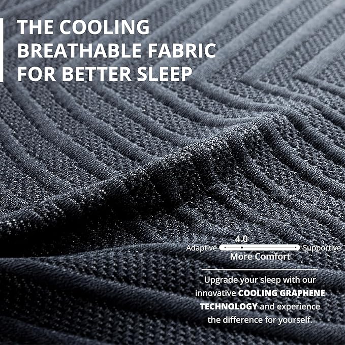 MLILY EGOHOME 14 inch Hybrid Full Mattress,Memory Foam Pocket Spring Mattress with Cooling Cover,Bed in a Box,CertiPUR-US Certified,Targeted Support Pressure Relief, 54x75x14 Black
