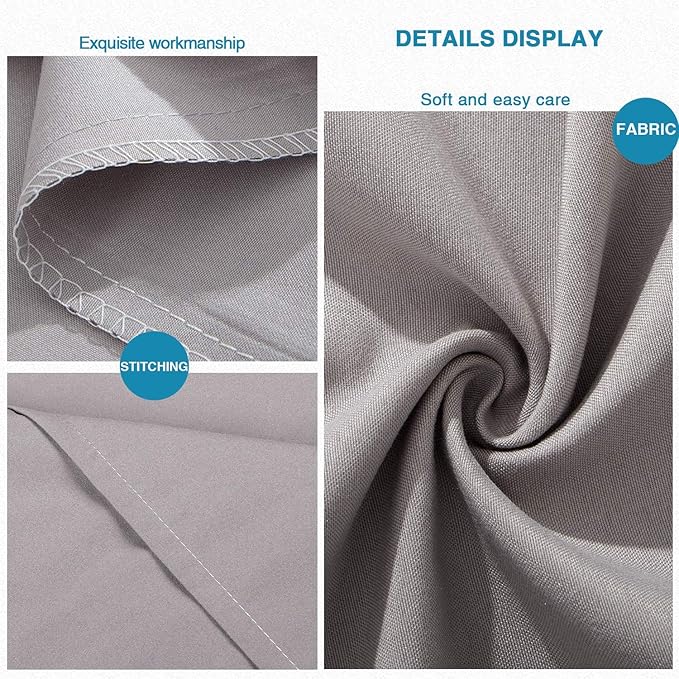 FLXXIE Body Pillow Cover - Super Soft Microfiber 20x54 Body Pillow Case - Envelope Closure, Wrinkle, Stain Resistant 20x54 Long Pillowcase, Smoky Grey