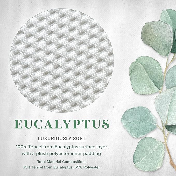 STYLINEN Tencel Eucalyptus Waterproof Mattress Protector - 100% Waterproof, Ultra Soft & Cooling with 16 Deep Pockets, Noiseless Protection from Stains & Spills (Queen)