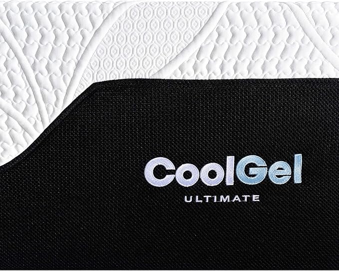 COOL GEL Chill Memory Foam 14-Inch Mattress with Pillow, CertiPUR-US Certified, Mattress in a Box, Twin, White
