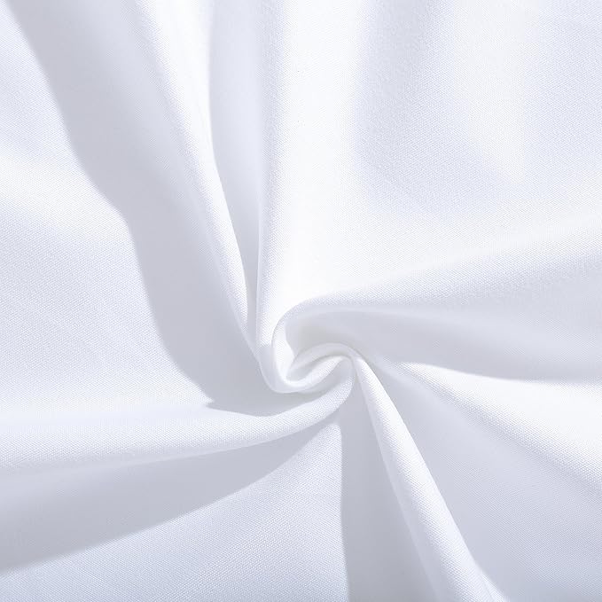 Evolive Ultra Soft Microfiber Body Pillow Cover/Pillowcases 21"x54" with Hidden Zipper Closure (21"x54" Body Pillow Cover, White) (Pack of 2)