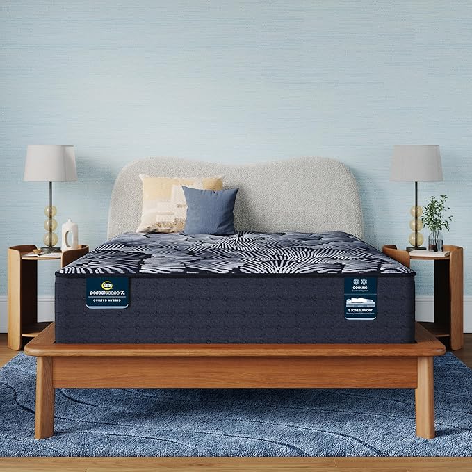 Serta Perfect Sleeper X - Knox 13.75" Plush King Quilted Hybrid Mattress - 5 Support Zones and Cooling Tech for a Restorative Sleep - 100 Night Trial, CertiPUR-US Certified