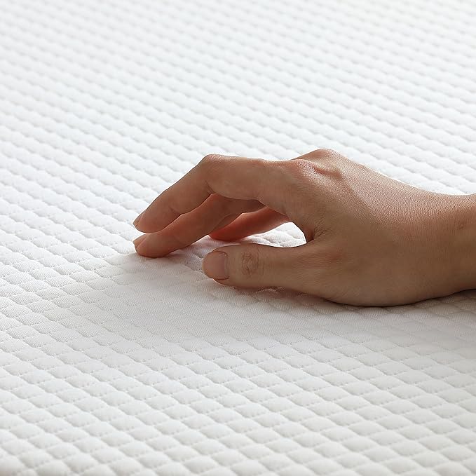Furinno Tidur Cooling Gel Memory Foam Mattress, 8 Inch, Queen, White