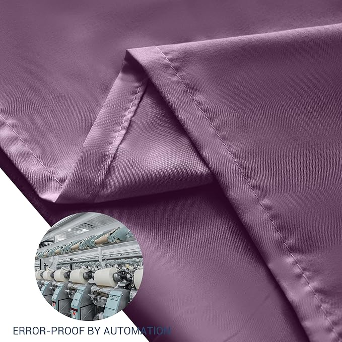 Pillowcases Standard 4 Pack, 20x26 Pillow Cases with Envelope Closure, Soft Plain Brushed Microfiber Covers Breathable Wrinkle-Resistant, Dark Purple