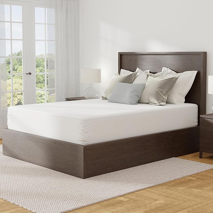 AllerEase Platinum Zip-Off Top Waterproof Mattress Protector Queen 360 Degree Zipper Particle Barrier Temperature Balancing Luxurious Plush Top Separately Machine Washable Mattress Cover (White)