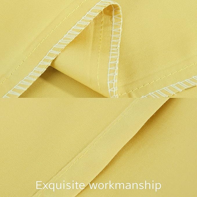 NTBAY Egyptian Cotton King Pillowcases - Set of 2, 500 Thread Count Cotton Pillowcases - Soft and Breathable Envelope Closure Pillow Cases - 20x36 Pillow Covers for Bed, Mustard Yellow