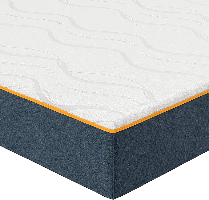 Nautica Home Enliven 8" Medium Gel Memory Foam Mattress with Cooling Air Flow and Pressure Relieving Foam Layers, Bed-in-a-Box, Full,White