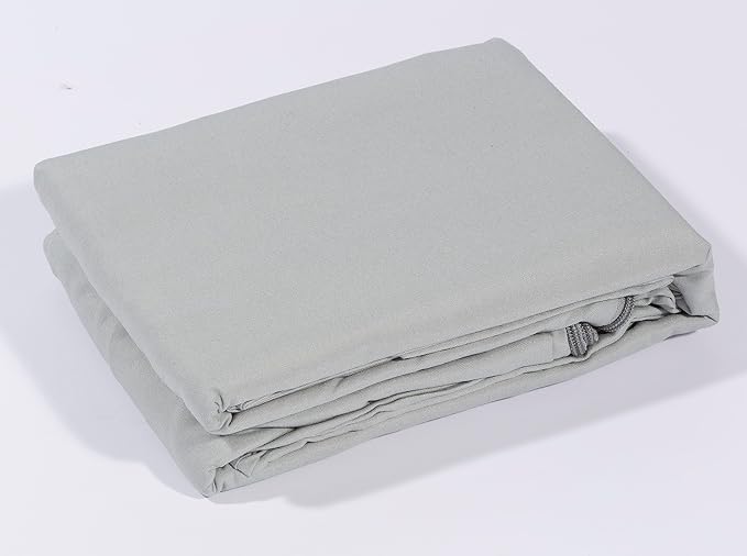 Micropuff Pillow Protectors with Zipper Standard Size Gray- Premium Brushed Microfiber Pillow Covers, Hypoallergenic Pillowcases with Zipper (2 Pack, Standard 20x26)