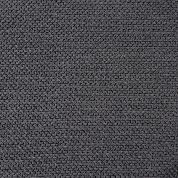 Sweet Home Collection Memory Foam Honeycomb Nonslip Back 16" x 16" Chair/Seat Cushion Pad, 2 Pack, Charcoal Gray