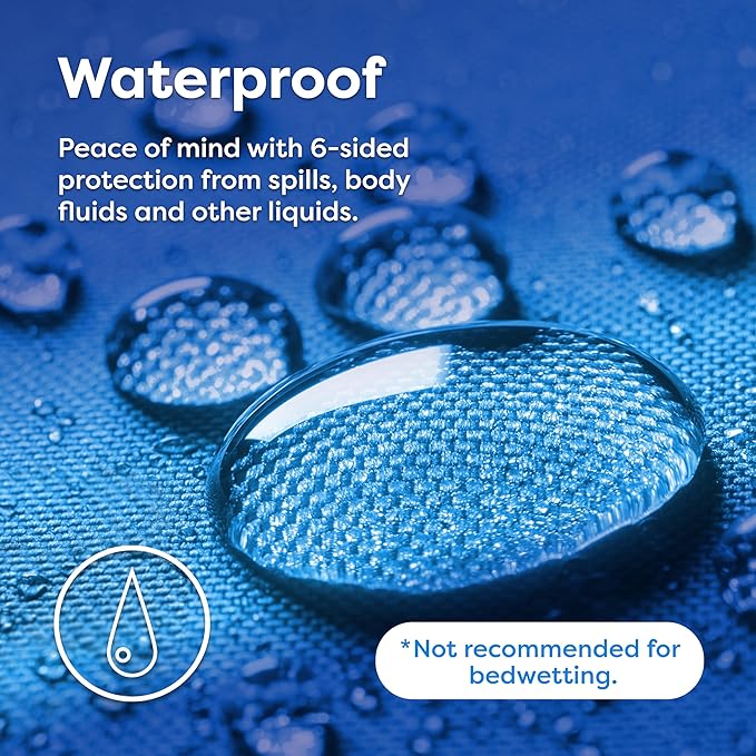 HOSPITOLOGY PRODUCTS Mattress Encasement - Zippered Bed Bug Dust Mite Proof Hypoallergenic - Sleep Defense System - Full/Double - Waterproof - Stretchable - Standard 12" Depth - 54" W x 75" L