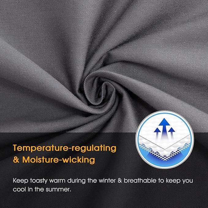 Cotton Pillow Protectors/Cases Queen Size with Zipper 2 Pack Grey Color,Cooling & Breathable Bed Pillow Protectors Set of 2 Pillow Cases Cover (Queen Size 20" x 30")