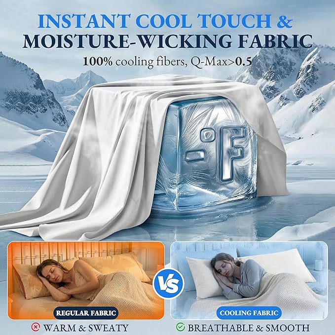 ELNIDO QUEEN Cooling Body Pillow Insert with Cover – Breathable Long Body Pillow for Side Sleepers, Soft Support Bed Pillow for Adults, 20x54 Inches White