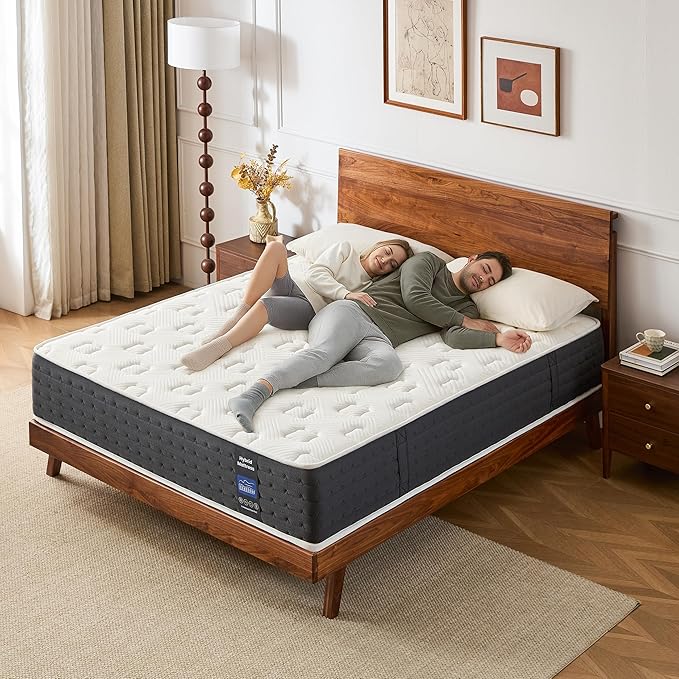 Inofia Twin Mattress 11 Inch, Hybrid Cooling Gel Memory Foam Mattress with Pocket Springs, Medium Firm Support, Pressure Relief & Motion Isolation, Breathable Mattress in a Box, CertiPUR-US Certified