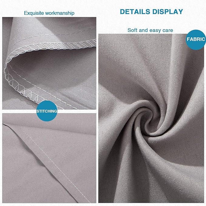 FLXXIE Pillow Cases Standard Size, Soft Microfiber Pillow Covers with Envelope Closure, Wrinkle, Stain Resistant Pillowcases, 2 Piece Set, 20x26, Smoky Grey