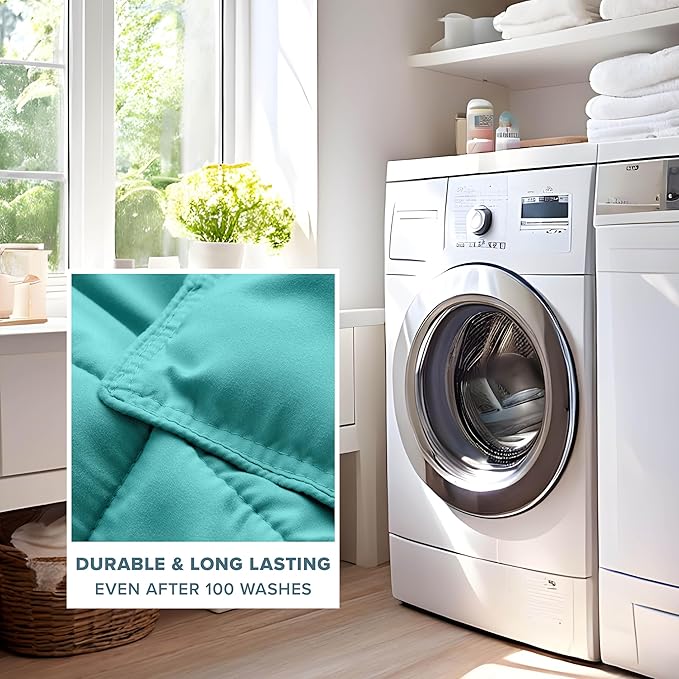 Bare Home Comforter Set - Queen Size - Ultra-Soft - Goose Down Alternative - Premium 1800 Series - All Season Warmth (Queen, Turquoise)
