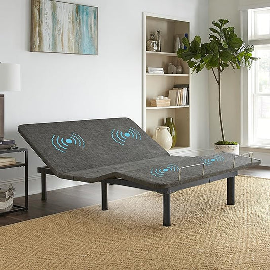 Boyd Sleep Bed Frame Base: Adjustable Zero-Gravity Power Base Anti Snore, with Massage, Twin XL