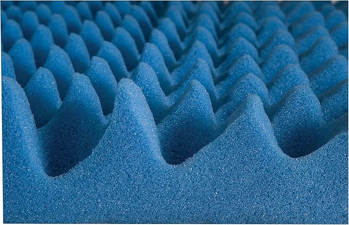 DMI Foam Mattress Topper, Egg Crate Foam Pad, Mattress Pad and Bed Topper for Support, Air Circulation, Pressure Relief and Weight Distribution, Hospital Size Mattress, 33 x 72 x 3 (Pack of 2)