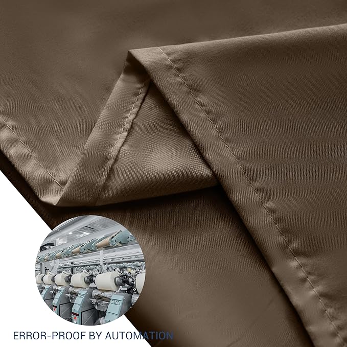 Pillowcases King 4 Pack, 20x36 Pillow Cases with Envelope Closure, Soft Plain Brushed Microfiber Covers Breathable Wrinkle-Resistant, Brown
