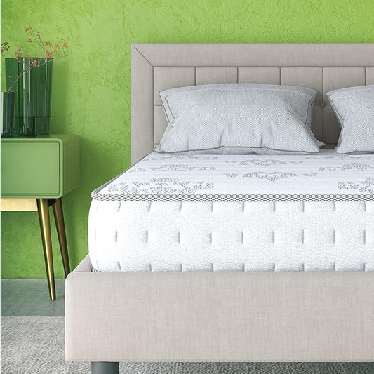 Classic Brands Decker Cool Gel Memory Foam and Innerspring Hybrid 10-Inch Mattress, Mattress in a Box, Twin