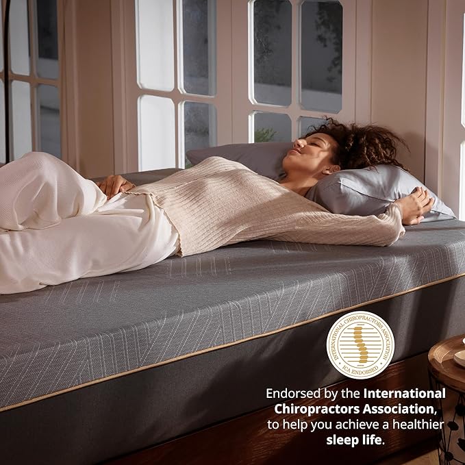 EGOHOME 12 Inch Twin Memory Foam Mattress for Back Pain, Cooling Copper Gel Bed in a Box, Foam Made in USA, CertiPUR-US Certified, Therapeutic Medium Firm, Daybed 38x75x12 Black