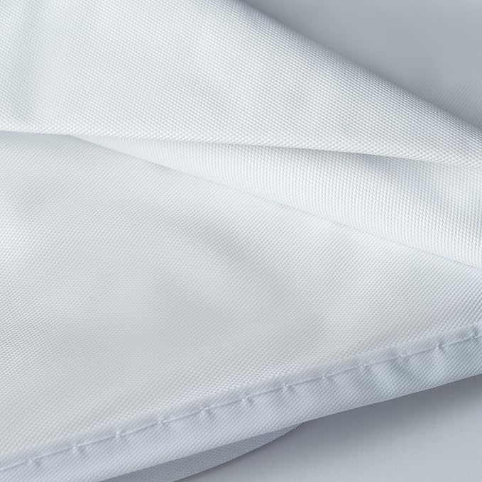 DMI Waterproof Pillow Protector With Zipper, Vinyl Pillow Cover, Travel Pillow Case Cover, Standard, White