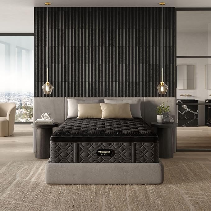 Beautyrest Black Series Three 16.25" Medium Pillow Top California King Mattress - Breathable, Cooling, and Supportive - CertiPUR-US Certified, 100-Night Sleep Trial, and 10-Year Limited Warranty