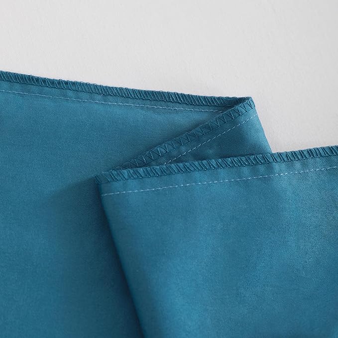 NTBAY Toddler Pillow Cases Set of 2, 2 Pack Brushed Microfiber 14x20 Pillow Cases, Soft, Wrinkle, Fade, Stain Resistant Teal Blue Pillow Cases with Envelope Closure, 14x20 Inches, Teal Blue